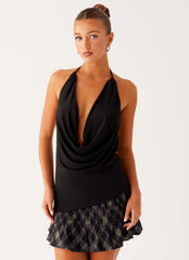 Top Dasha sin mangas - Negro