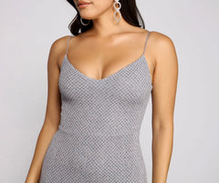 Vestido Tubinho Curto Danna Formal Glitter Sem Mangas