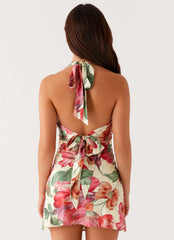 Minivestido Heavy Hearted - Floral amarillo