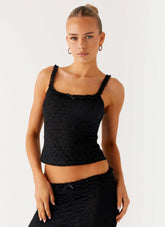 Top Cami Ophira - Negro