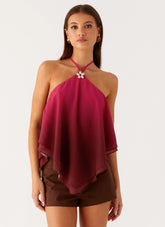 Top Llama Gemela - Rosa