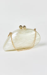 Bolso de mano Nami en Nácar