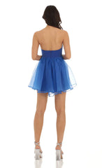 Vestido Corset Baby Doll Azul