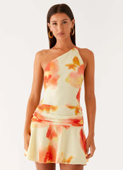 Minivestido sin espalda Meah - Mimosa Blossom
