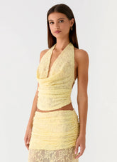 Top halter jacquard Farruko - Mantequilla