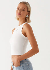 Top sin mangas Veda - Blanco