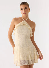 Minivestido Every Second - Marfil