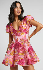Minivestido jacquard Brailey