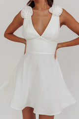 Minivestido Kalinda Desmontable Rosa Blanco