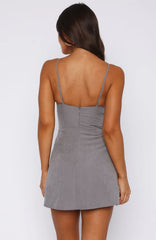 Minivestido Excuse Me, Darling gris
