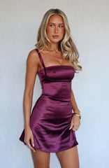 Minivestido Just A Girl Ciruela Intenso