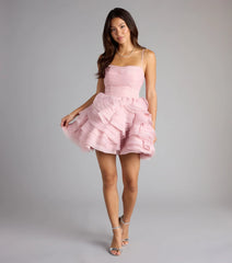 Vestido Skater Capas Lazado Eden