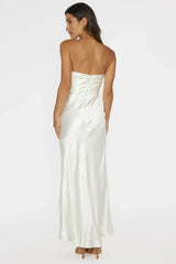 Vestido maxi Blaise con escote asimétrico Pearl