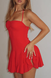 Minivestido Think I'm In Love rojo