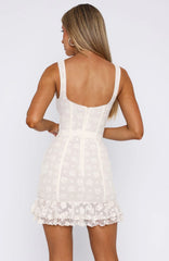 Minivestido Lights Out Blanco Crudo