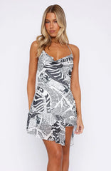 Minivestido My Darling con estampado de periódico
