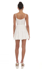 Vestido Corpete Godê Branco