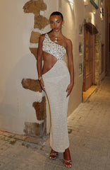 Vestido largo de ganchillo Turritella Treasure Shell