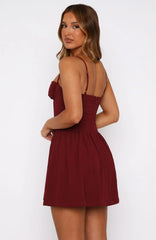 Minivestido "Eres Un Problema" color vino