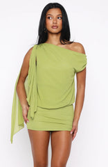 Mini vestido Dreams sicilianos chartreuse