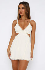 Minivestido Polarity blanco roto