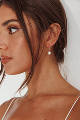 Pendientes de gota de perla Lily Diamante Oro