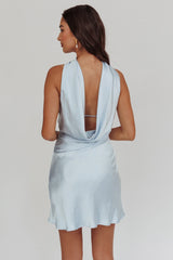 Minivestido Halter Invertido Damsel Azul