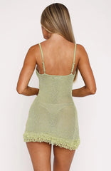 Minivestido de punto Keeping Me Awake Apple