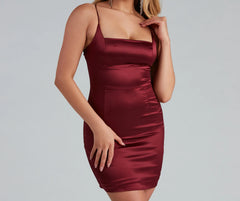 Minivestido satinado Dirty Martini