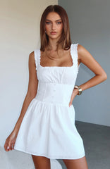 Minivestido Branco Atrevido Mas Fofo