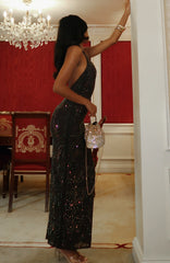 Maxivestido adornado Burning Glance Chocolate