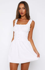 Minivestido Branco Atrevido Mas Fofo