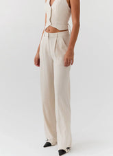 Calça de Linho Heatwave - Aveia