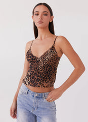Top Amani Cami - Leopardo