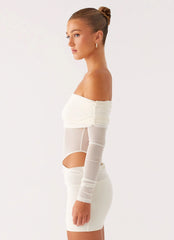 Minivestido No Doubt - Marfil