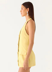 Minivestido Jeanie - Amarillo