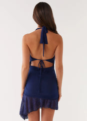 Minivestido Raphaela - Azul marino