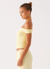 Blusa de punto Coleman - Amarillo