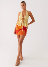 Minissaia Breezy Palms - Laranja Sereno