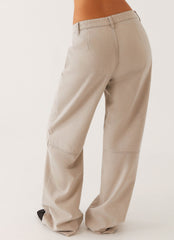 Calça Jeans Milani Balloon - Cinza