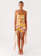 Minivestido Macey - Estampado floral Sunburst