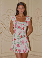 Minivestido Malina - Estampado Marfil