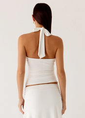 Top con ribete Payback Shell - Blanco