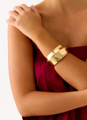 Brazalete con baño de oro - Oro