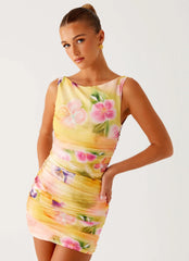 Minivestido Yennifer - Floral Rayos de Sol