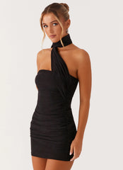 Minivestido Breaking News - Preto