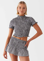 Camiseta Sweetest Pie - Cuadros Vichy Negros