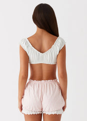 Marcella Crop Top - White