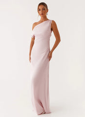 Vestido maxi de satén Heart Of Glass - Rosa