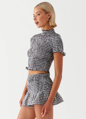 Camiseta Sweetest Pie - Cuadros Vichy Negros